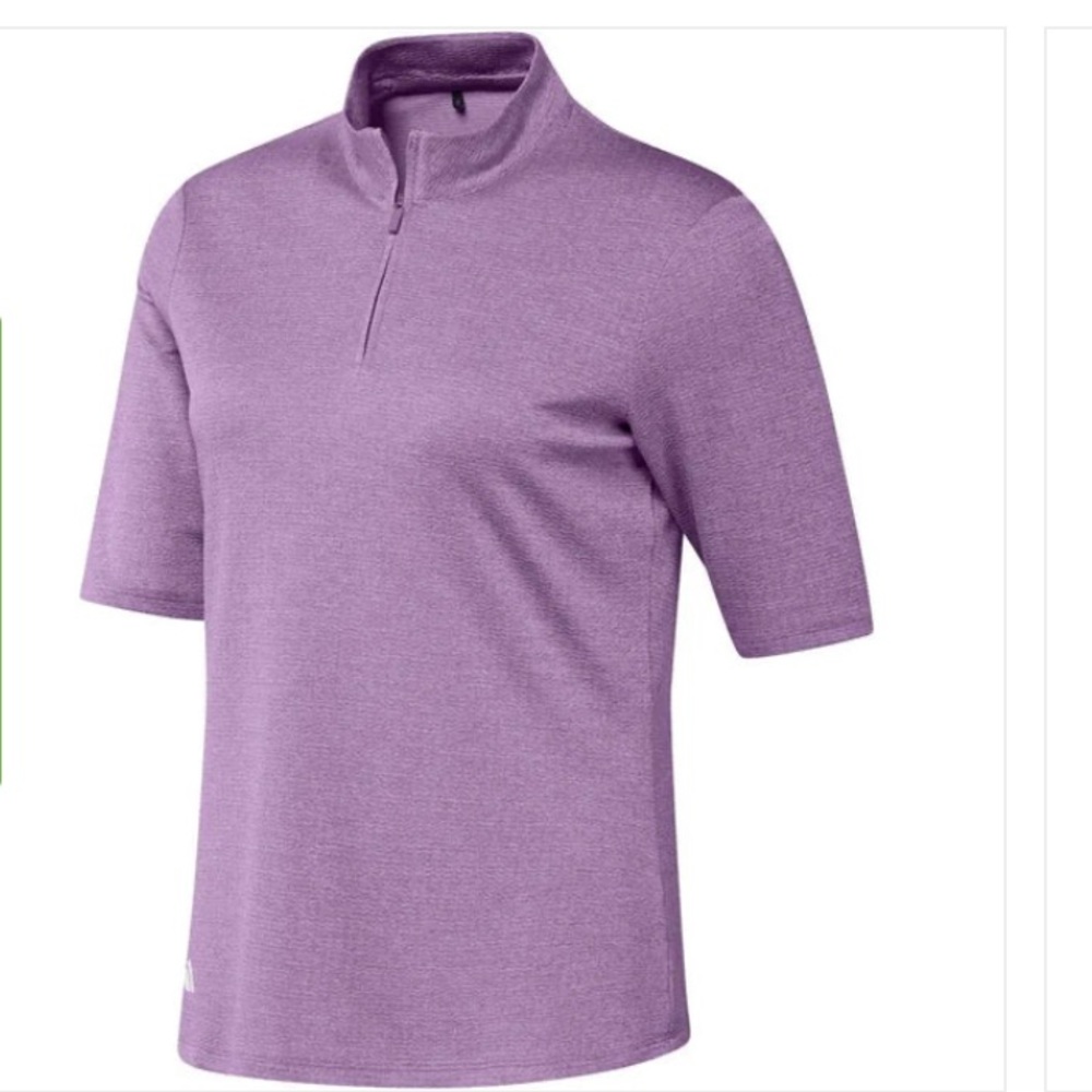 Adidas Women's Ultimate365 Heat.Rdy Golf Polo Shirt quarter-zip size M NWT - Picture 4 of 15